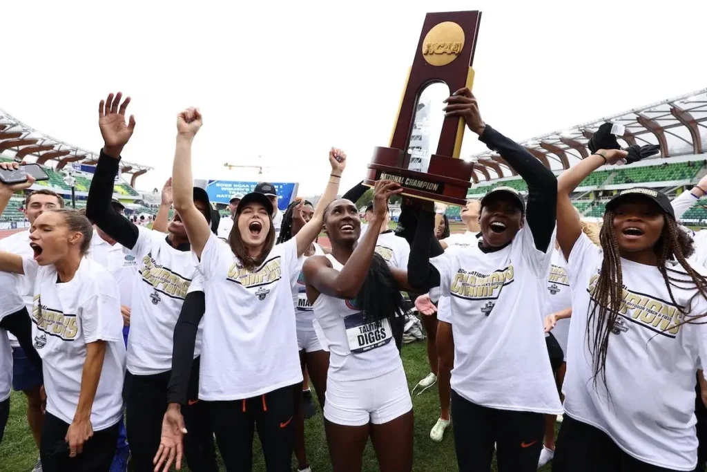 NCAA winners celebrating