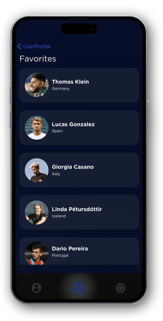 alliance app interface