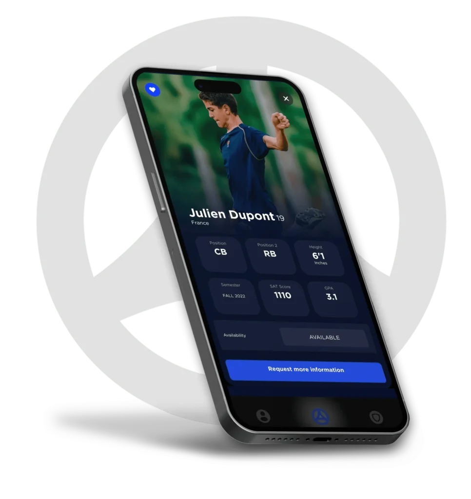 alliance app soccer interface
